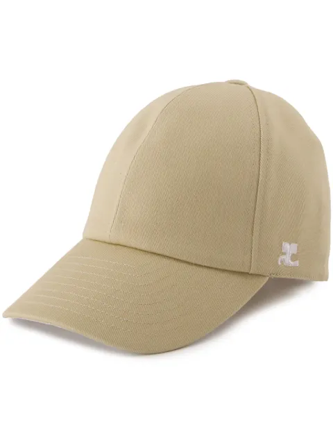 Courrèges logo-embroidered cotton cap