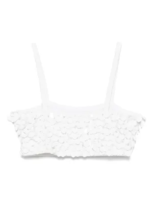 P.A.R.O.S.H. 売れ筋商品|||パロッシュ Tシャツ トップス レディース Tank tops White tシャツ ドロストレースショート丈シアートップス レディース