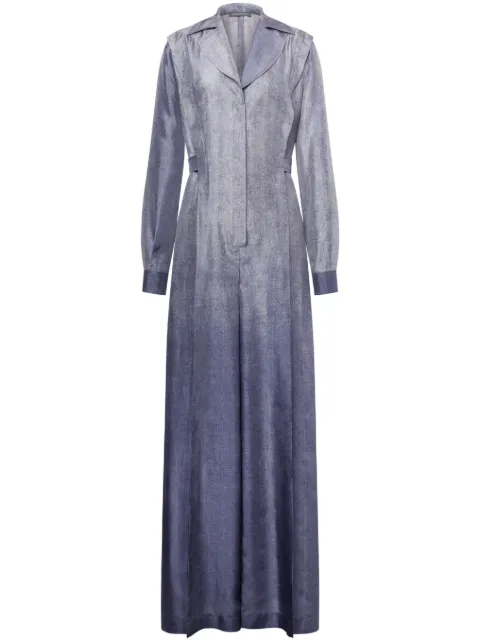 Alberta Ferretti metallic-finish jumpsuit
