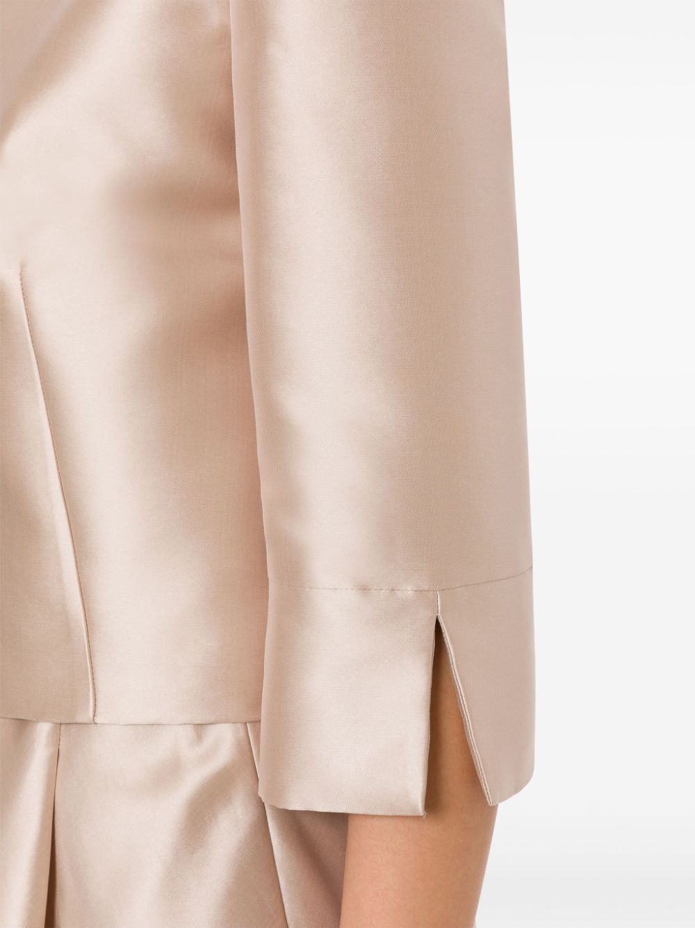 Alberta Ferretti Satijnen jack Beige