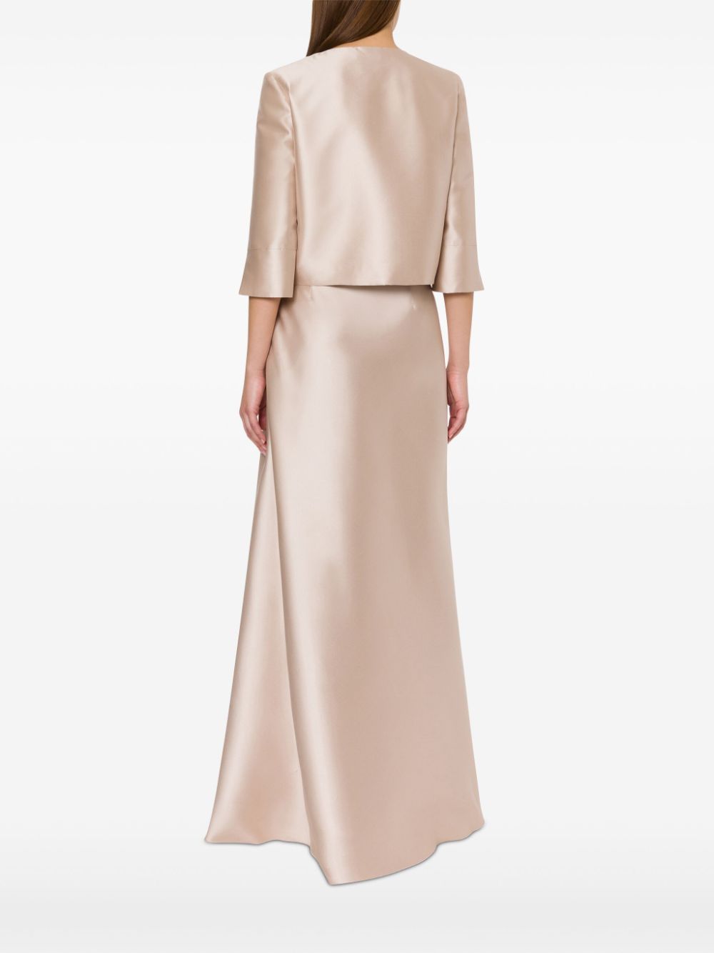 Alberta Ferretti Satijnen jack Beige