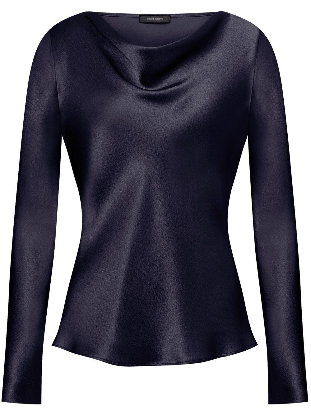 Alberta Ferretti satin-finish top - Blue