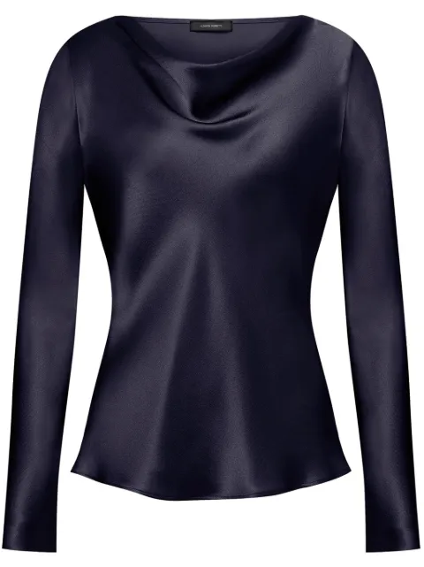 Alberta Ferretti satin-finish top 