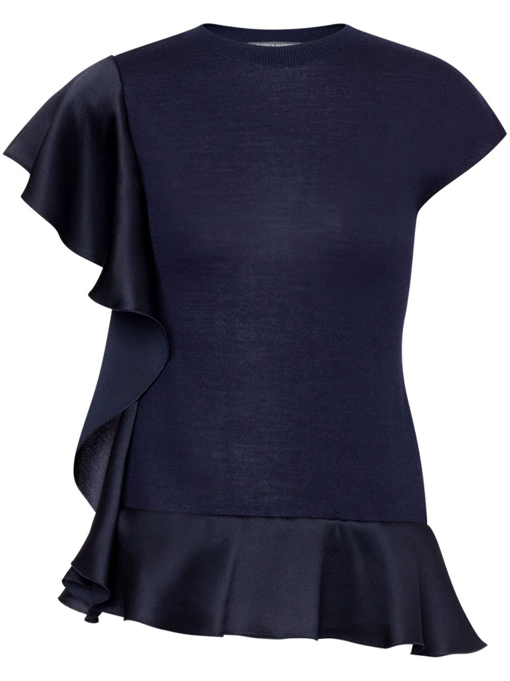 Alberta Ferretti Shirt met ruches Blauw