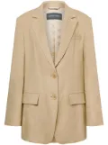 Alberta Ferretti single-breasted blazer - Neutrals