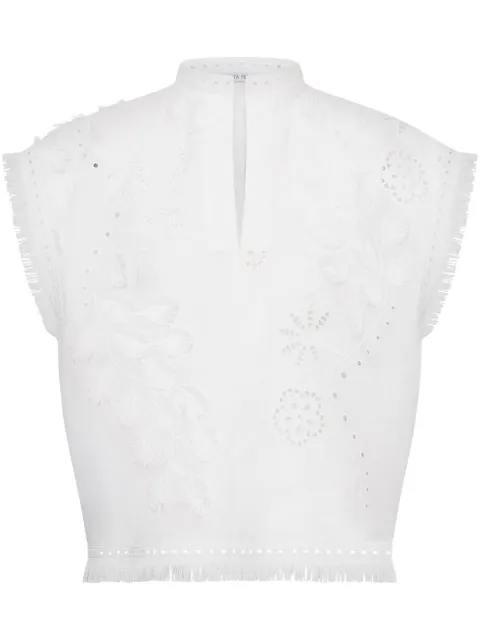 Alberta Ferretti blusa con diseño bordado