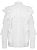 Alberta Ferretti ruffled shirt - White