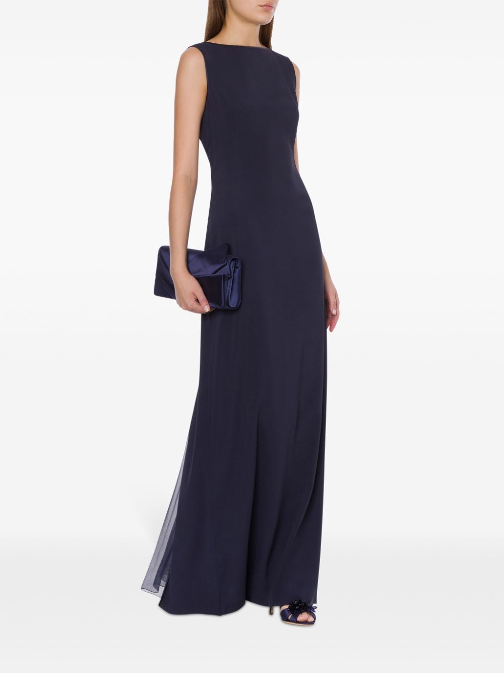 Alberta Ferretti Jurk met geplooid detail - Blauw