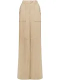 Alberta Ferretti slit palazzo pants - Neutrals