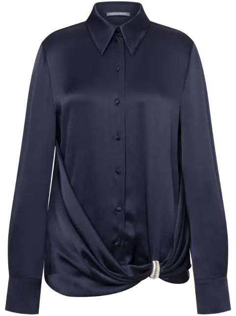 Alberta Ferretti camisa con efecto satinado