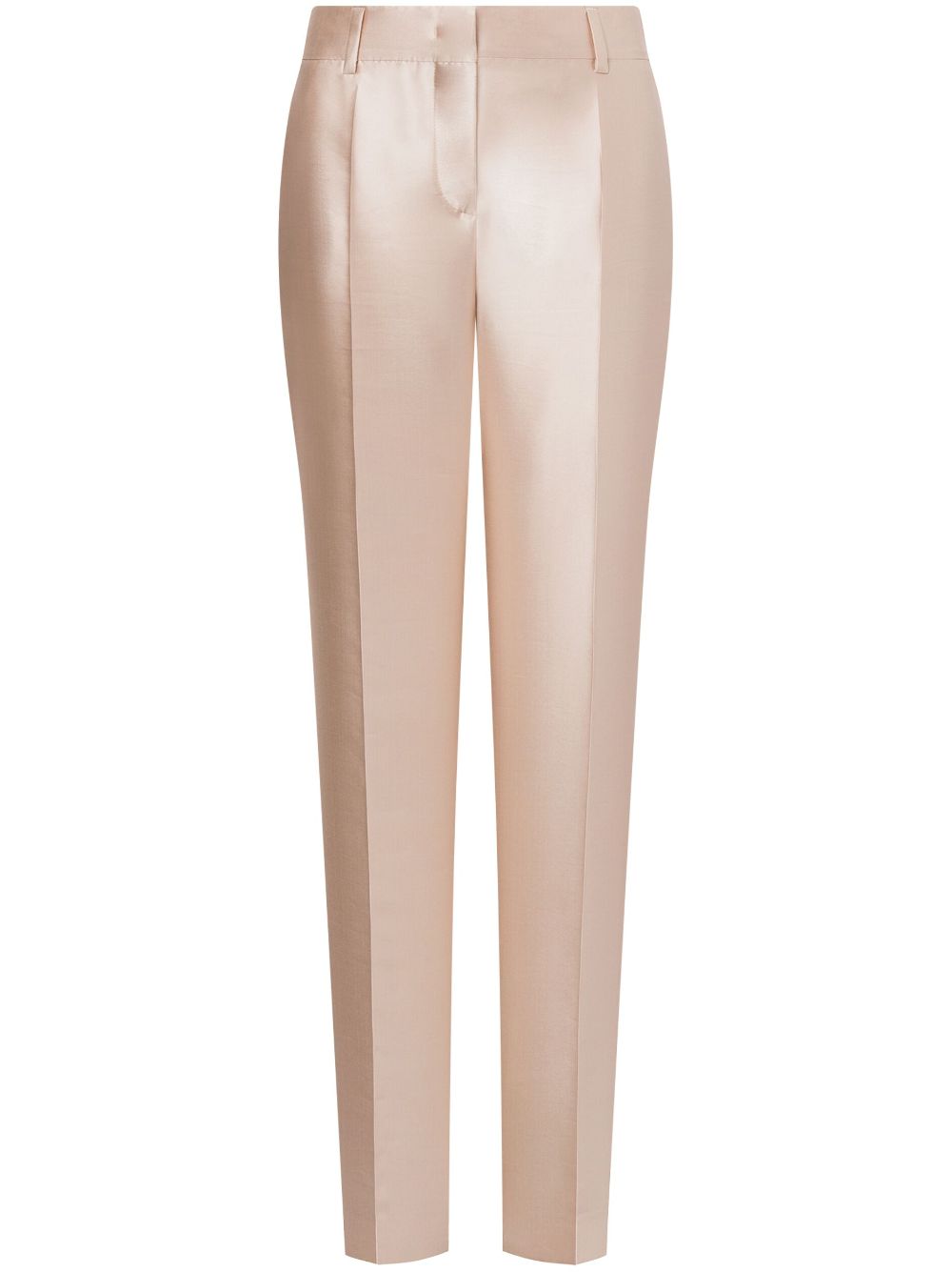 Alberta Ferretti Mikado satijnen broek Beige