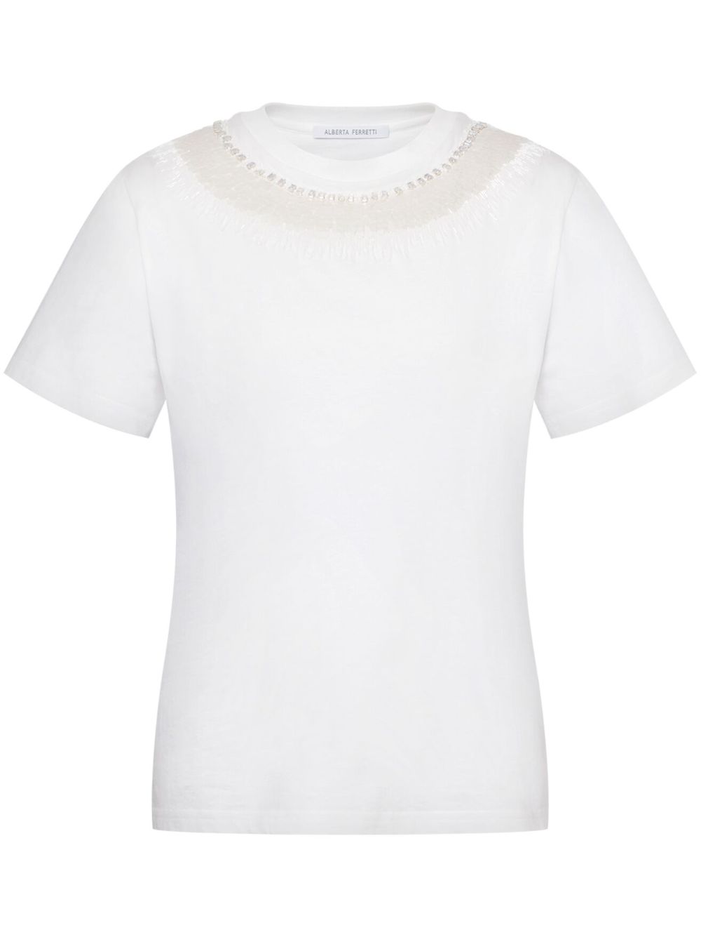 sequin-embellished T-shirt