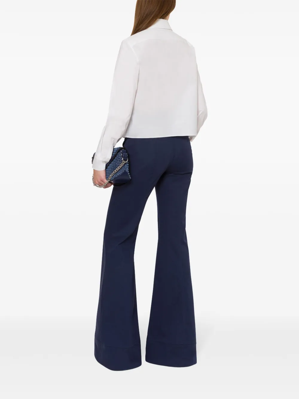 Alberta Ferretti Blouse met ruches Wit