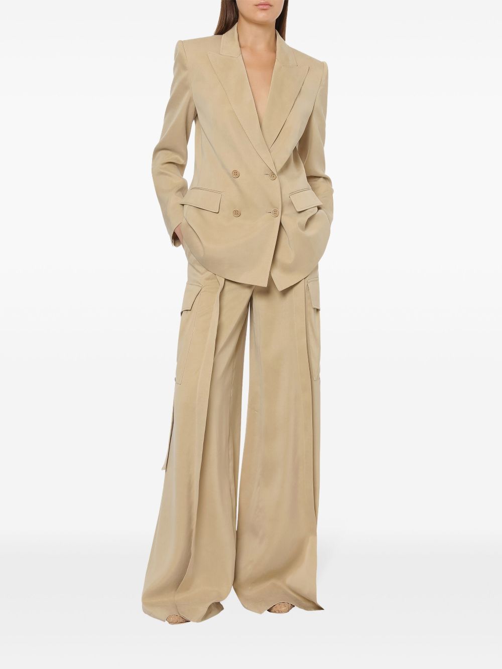 Alberta Ferretti Lyocell blazer - Beige