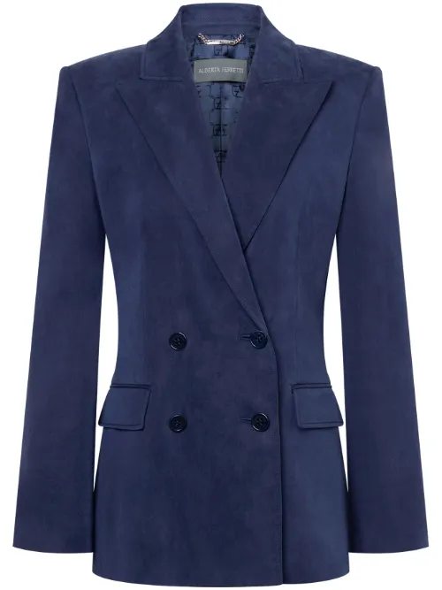 Blazer à boutonnière croisée - Alberta Ferretti - Modalova