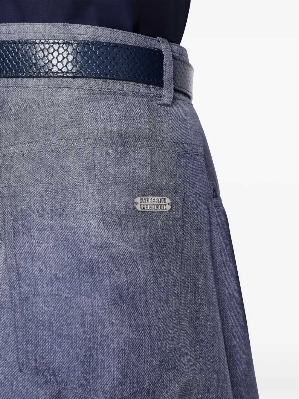 Alberta Ferretti Denim rok Blauw