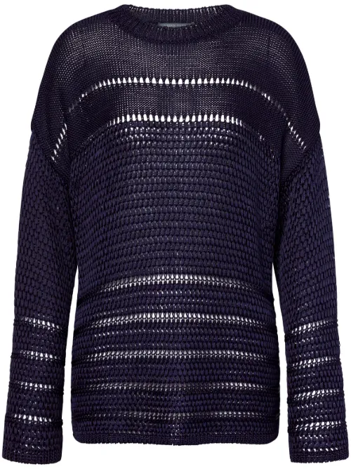 Pull en maille ajourée - Alberta Ferretti - Modalova
