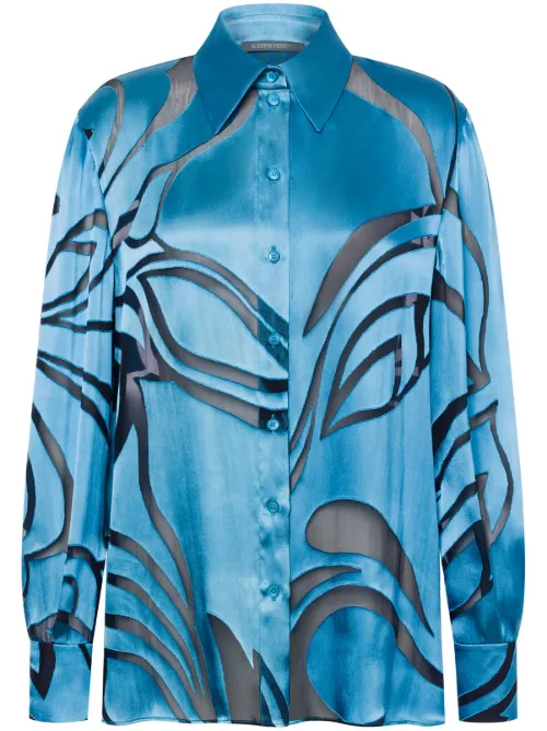 Chemise à boutonnière - Alberta Ferretti - Modalova