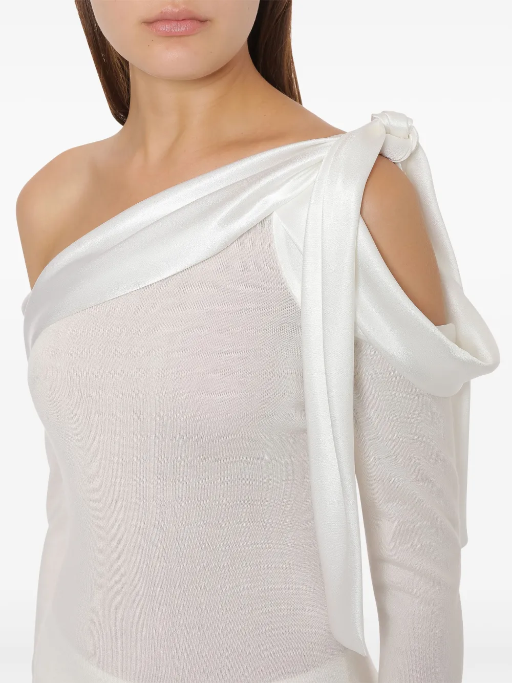 Alberta Ferretti Top met uitgesneden details Wit