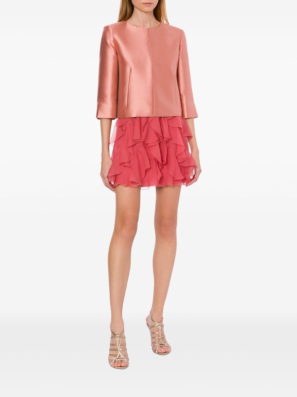 Alberta Ferretti satin jacket - Pink