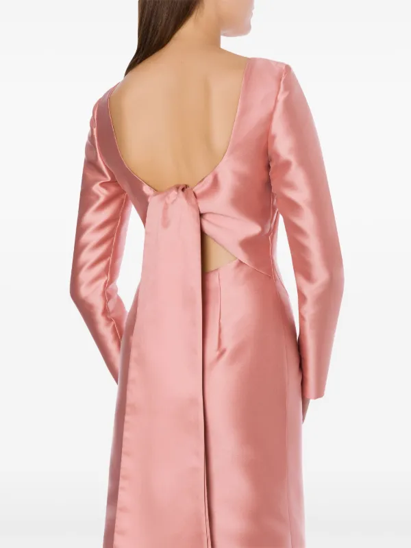 ワンピースその他 a Ferretti Long pink dress in shiny satin Dress longuette in satin | Alberta Ferretti