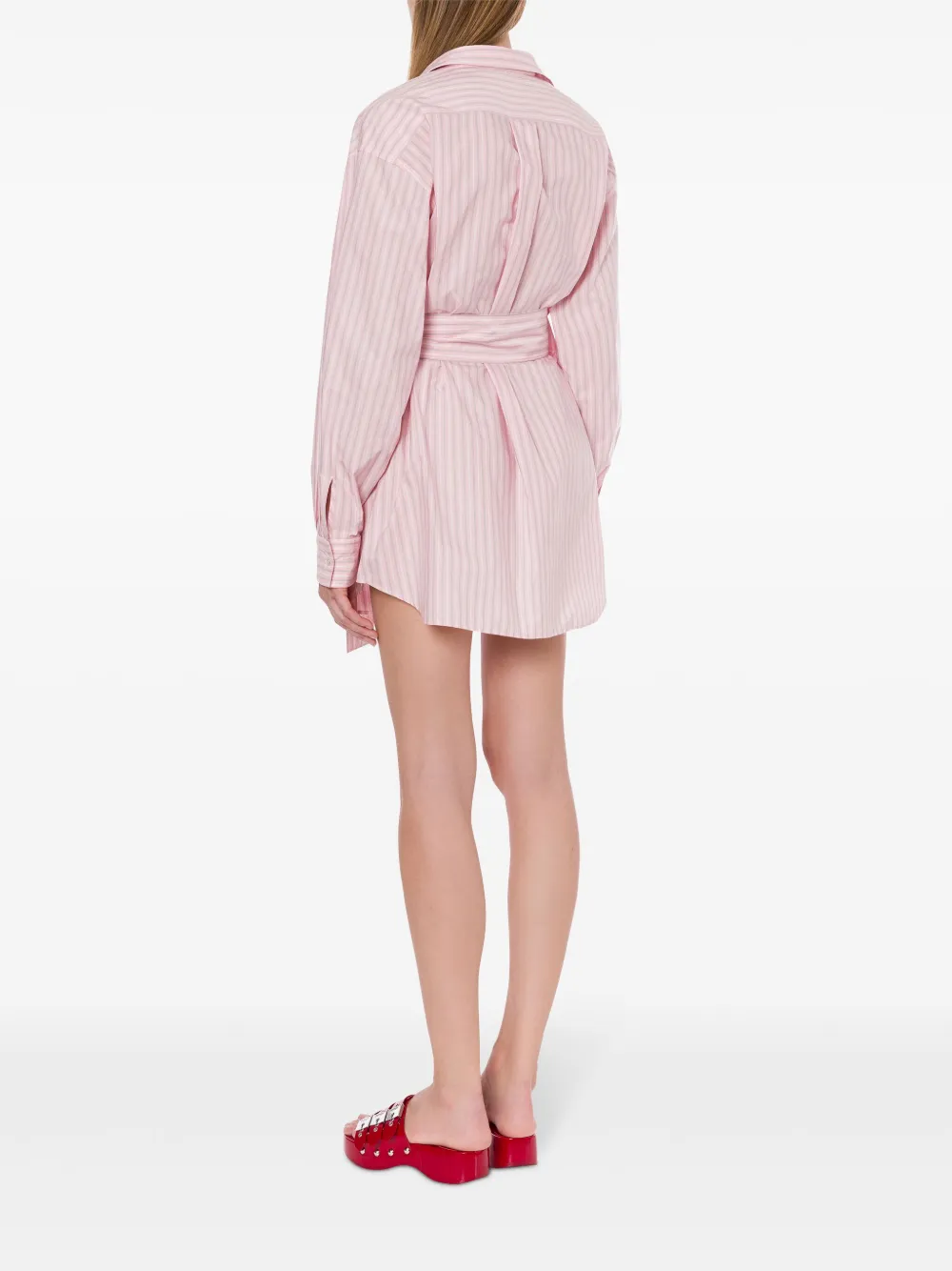 Philosophy Di Lorenzo Serafini Gestreepte blousejurk Roze