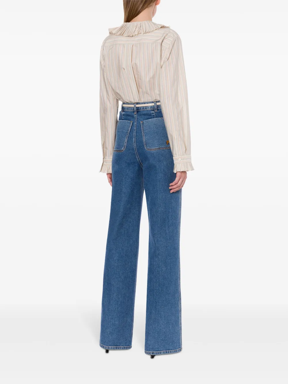 Philosophy Di Lorenzo Serafini Gestreept blouse Beige