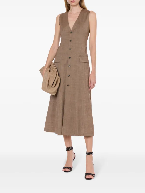 ワンピース PHILOSOPHY DI LORENZO SERAFINI Woman Dress Brown 04332123 Philosophy Di Lorenzo Serafini button-up Dress | Brown