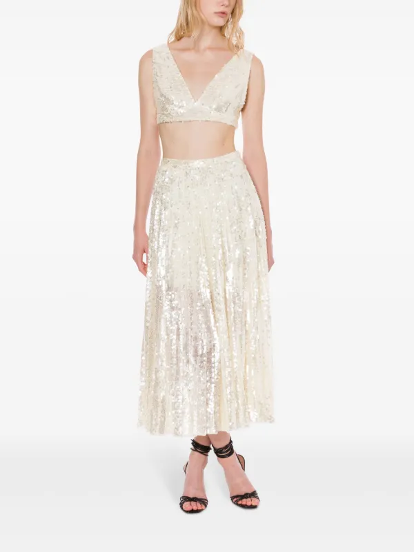 semi-sheer jacquard dress