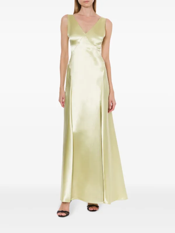 ワンピース PHILOSOPHY DI LORENZO SERAFINI Woman Dress Beige Philosophy Di Lorenzo Serafini Satin Gown Dress | Neutrals