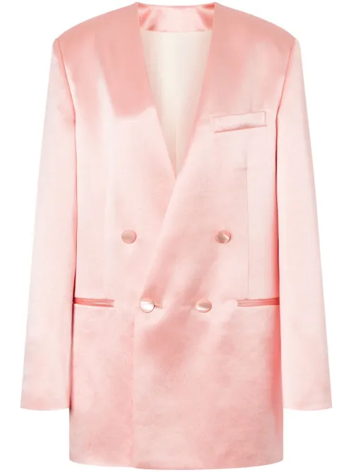 Blazer sans revers à boutonnière croisée - Philosophy Di Lorenzo Serafini - Modalova