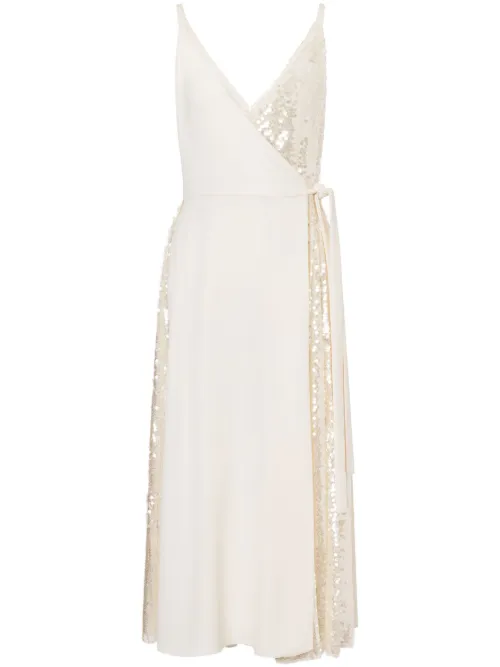 Robe cache-cœur à sequins - Philosophy Di Lorenzo Serafini - Modalova