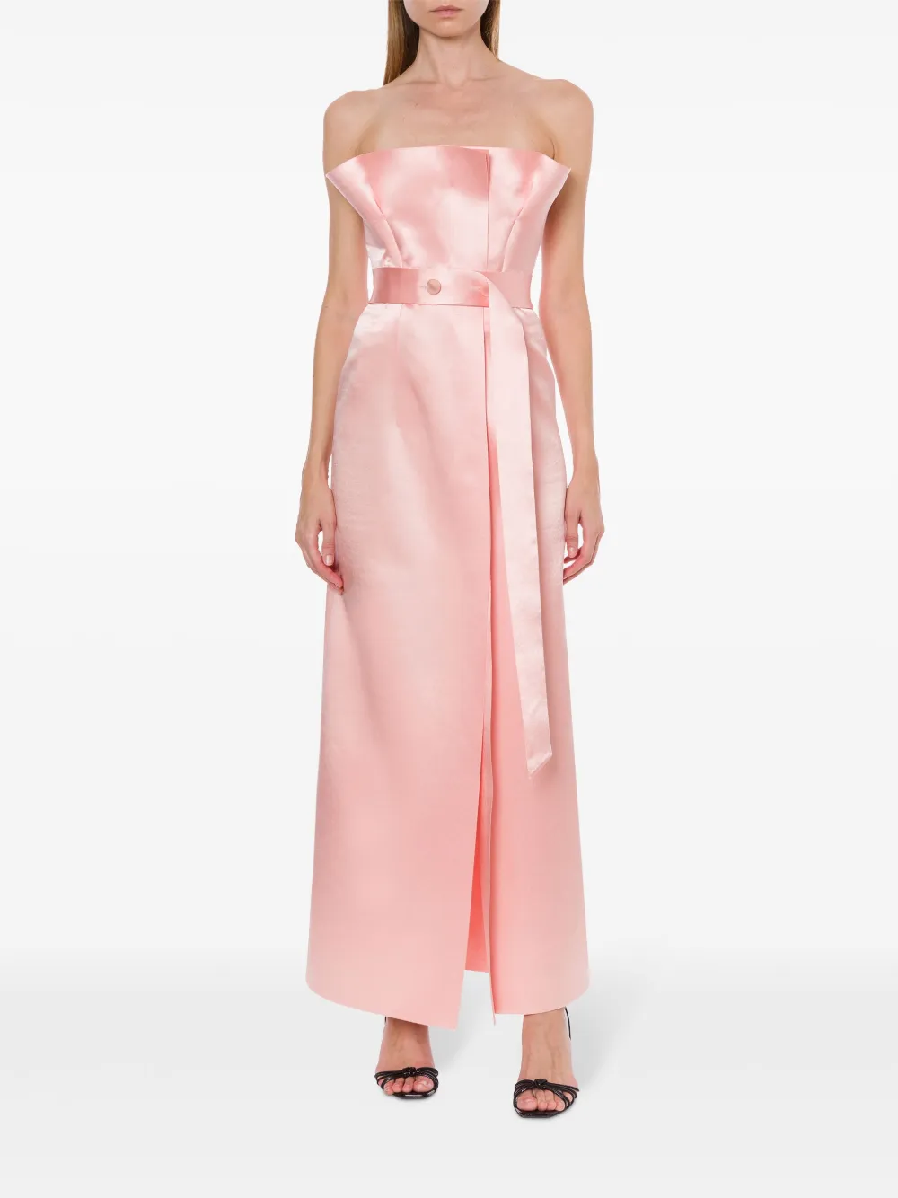 semi-sheer jacquard dress