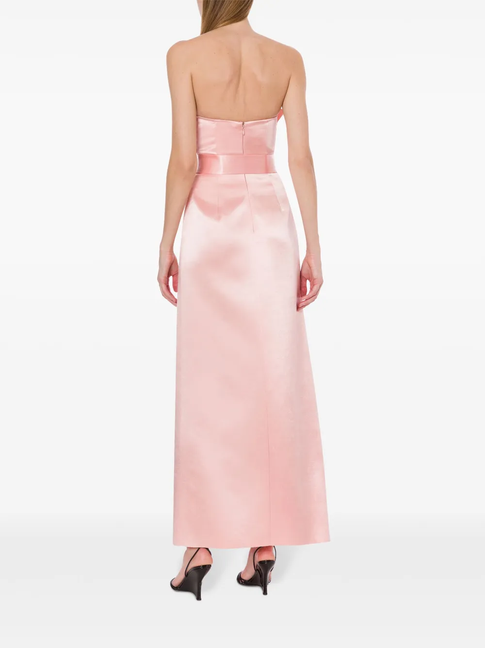 semi-sheer jacquard dress