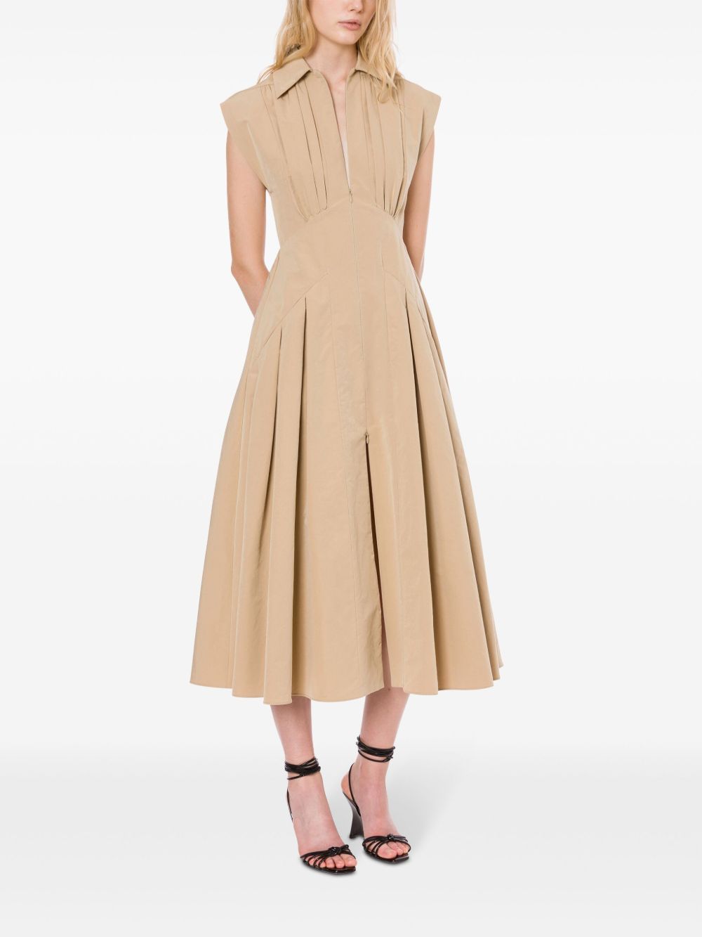 Philosophy Di Lorenzo Serafini Jurk met rits - Beige