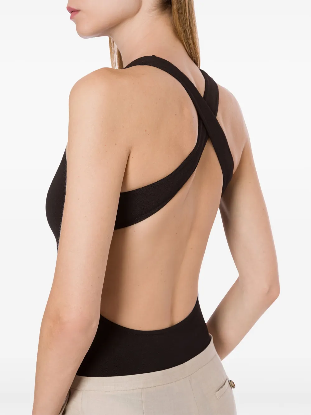 Philosophy Di Lorenzo Serafini Cut-out Detailing Bodysuit In Black