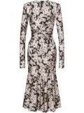 Philosophy Di Lorenzo Serafini floral-print dress - Brown