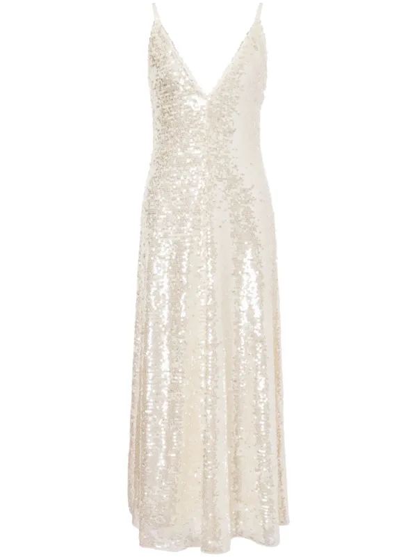 Philosophy Di Lorenzo Serafini Sequinned Gown Dress | Neutrals | FARFETCH CY