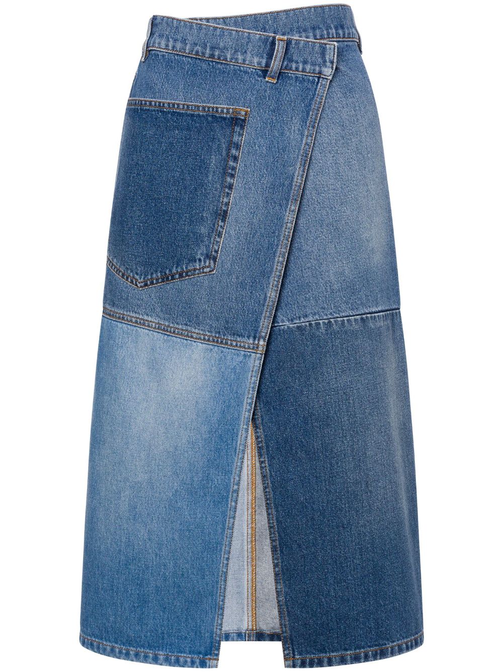 Philosophy Di Lorenzo Serafini asymmetric denim skirt - Blue