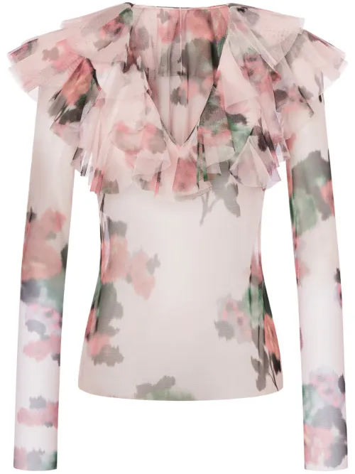 Blouse à fleurs imprimées - Philosophy Di Lorenzo Serafini - Modalova