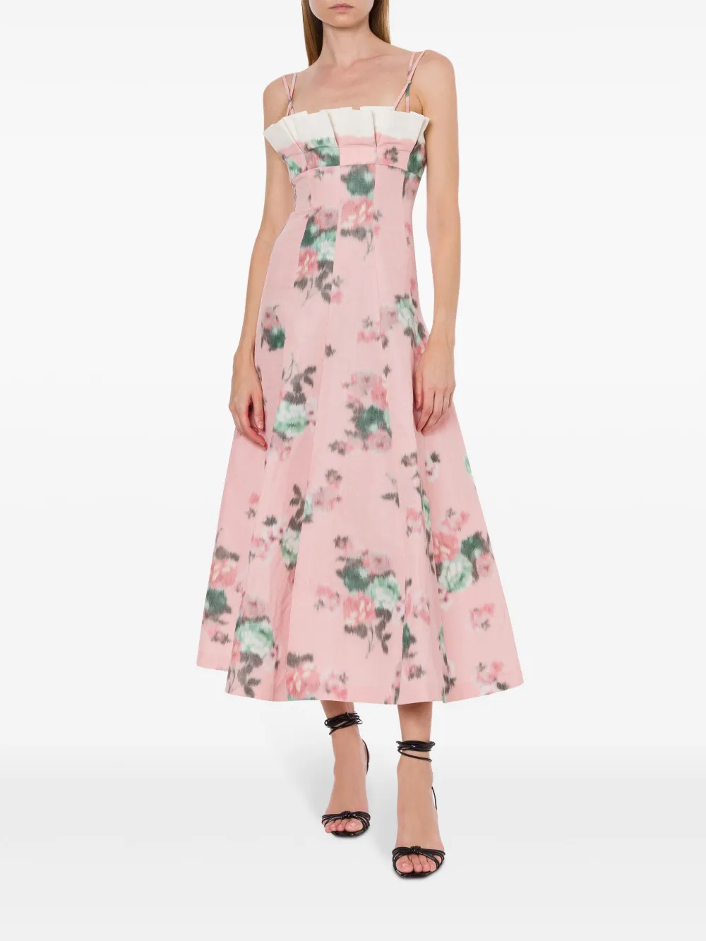 Philosophy Di Lorenzo Serafini Jurk met bloemenprint - Roze