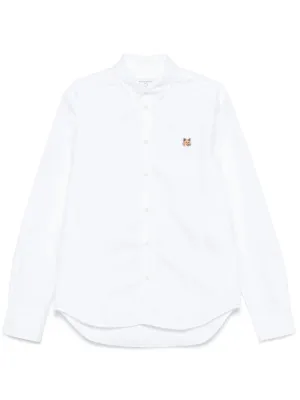 Maison Kitsuné ロゴ シャツ | ホワイト | FARFETCH JP