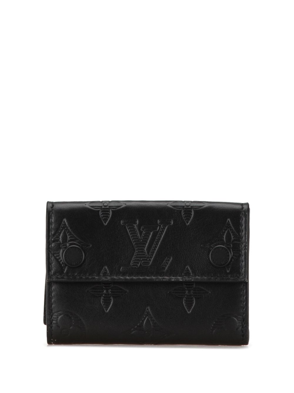 Louis Vuitton Pre-Owned 2021-2023 Monogram Shadow Discovery Compact Wallet small wallets - Black