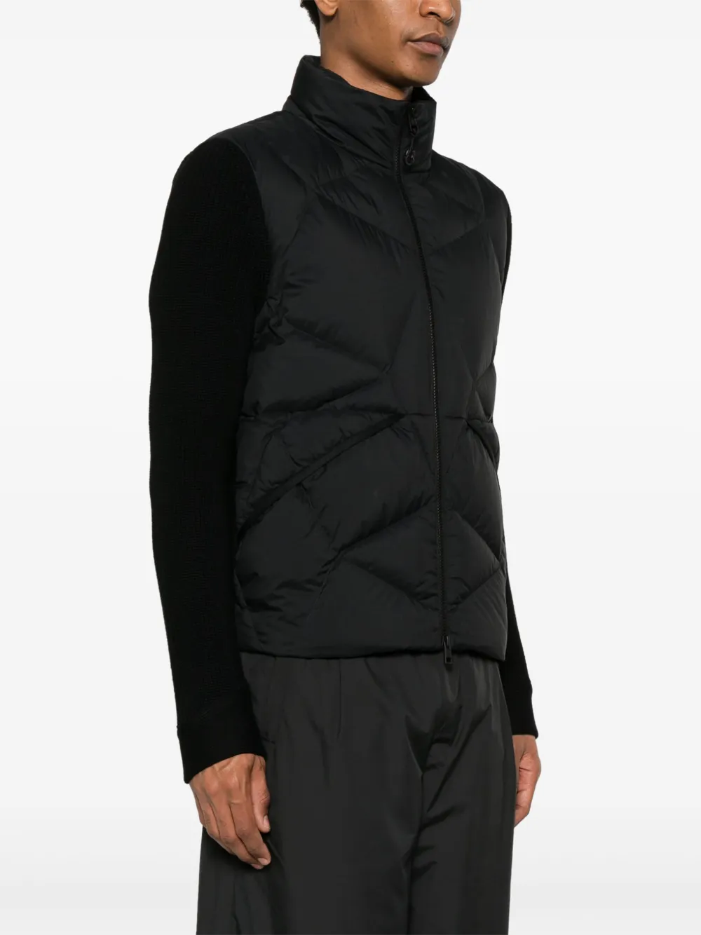 Moncler Jack met gewatteerd vlak Zwart