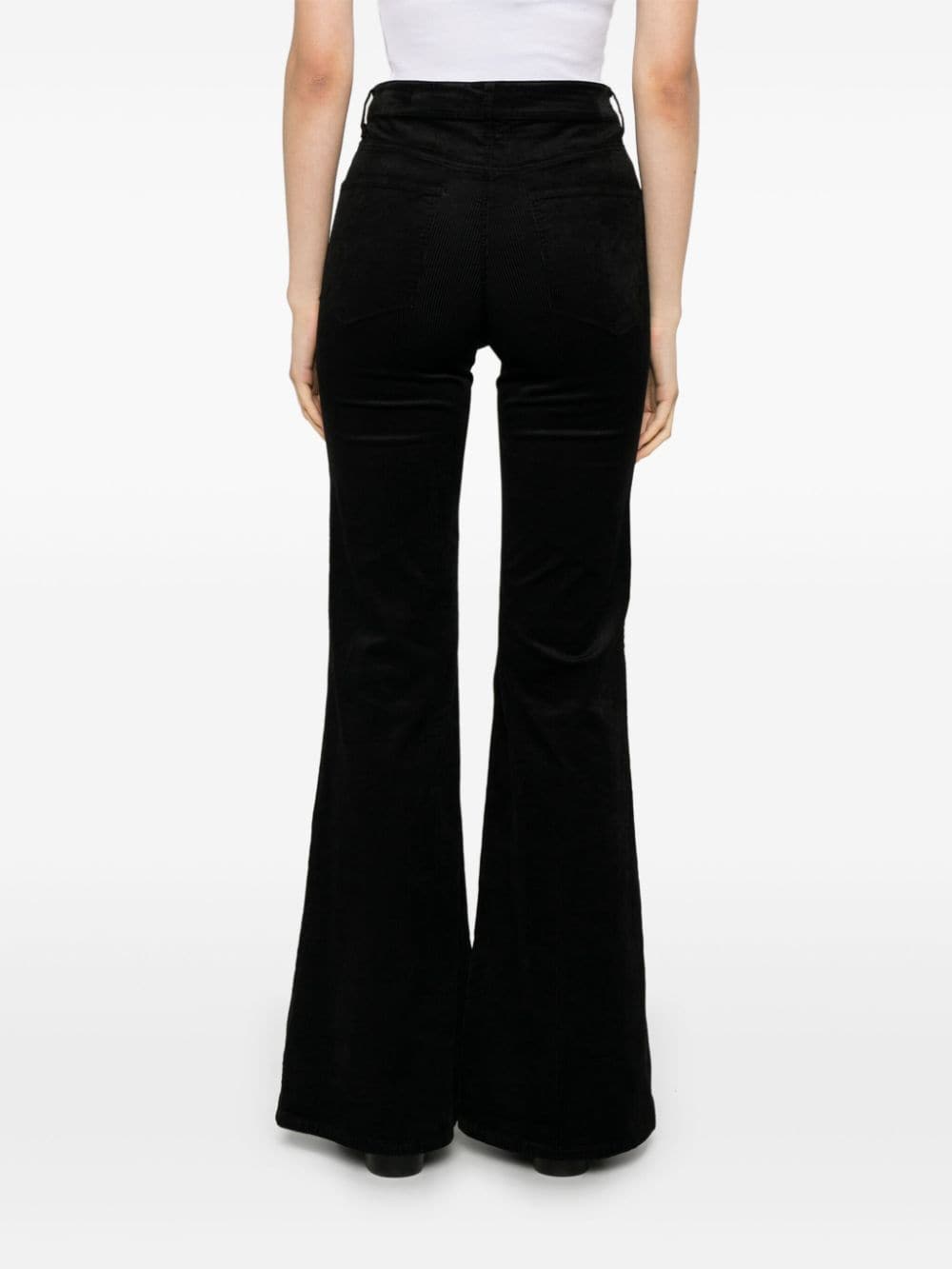 Shop Paige Charlie Trousers In Black