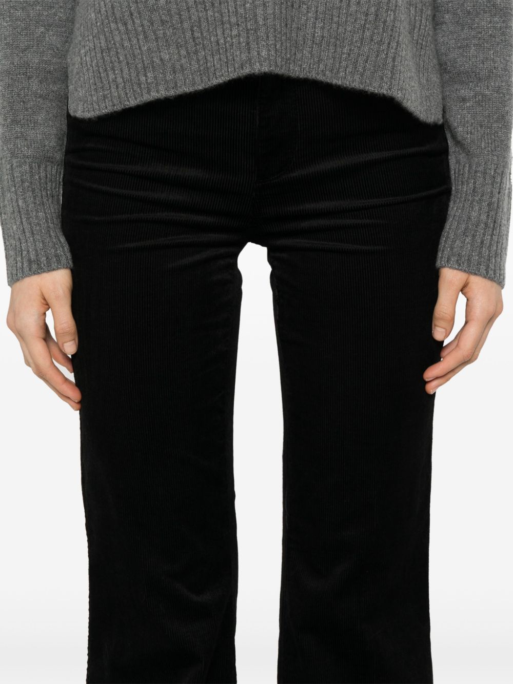 Shop Paige Charlie Trousers In Black