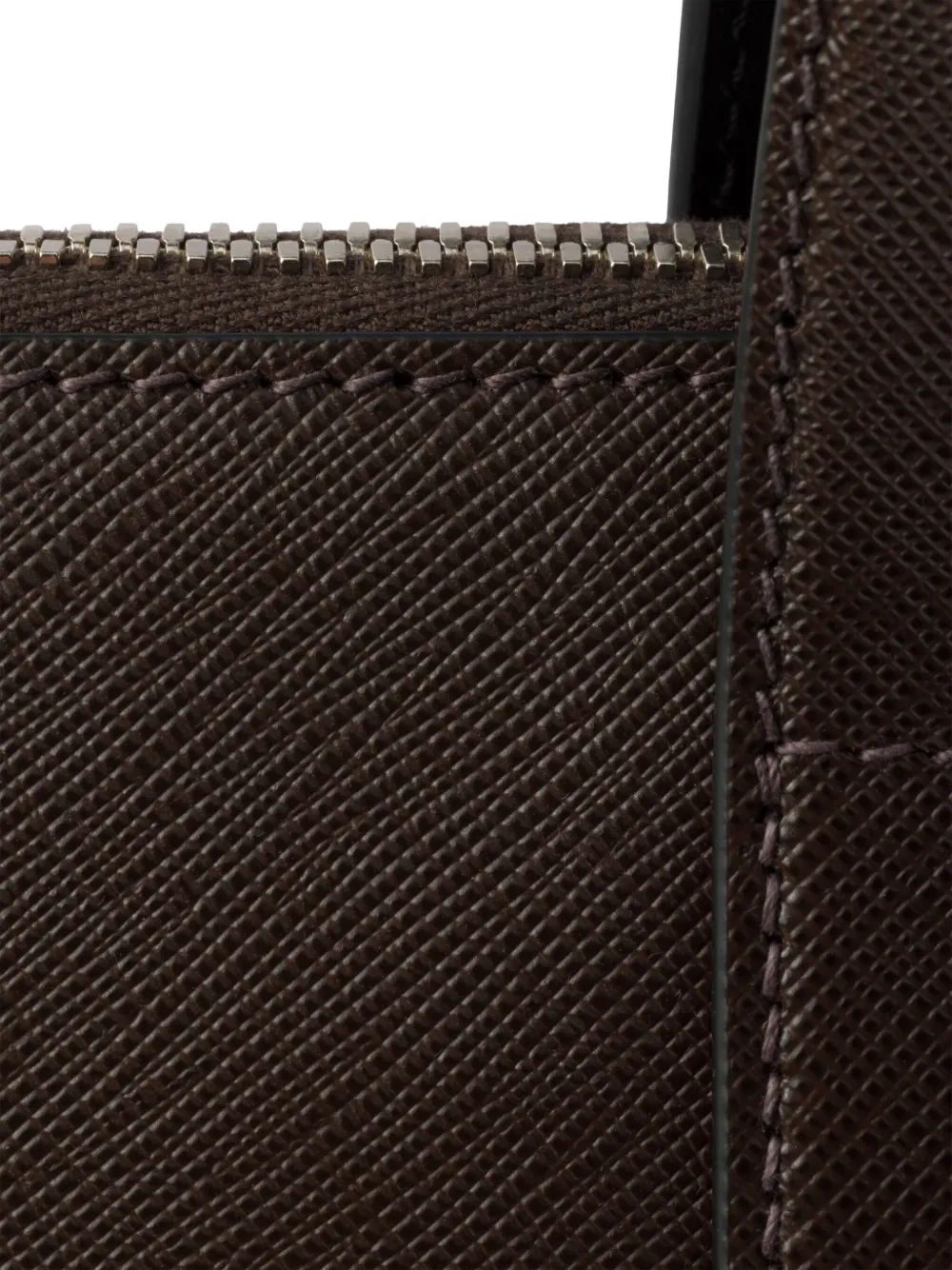 Prada Leren shopper Bruin