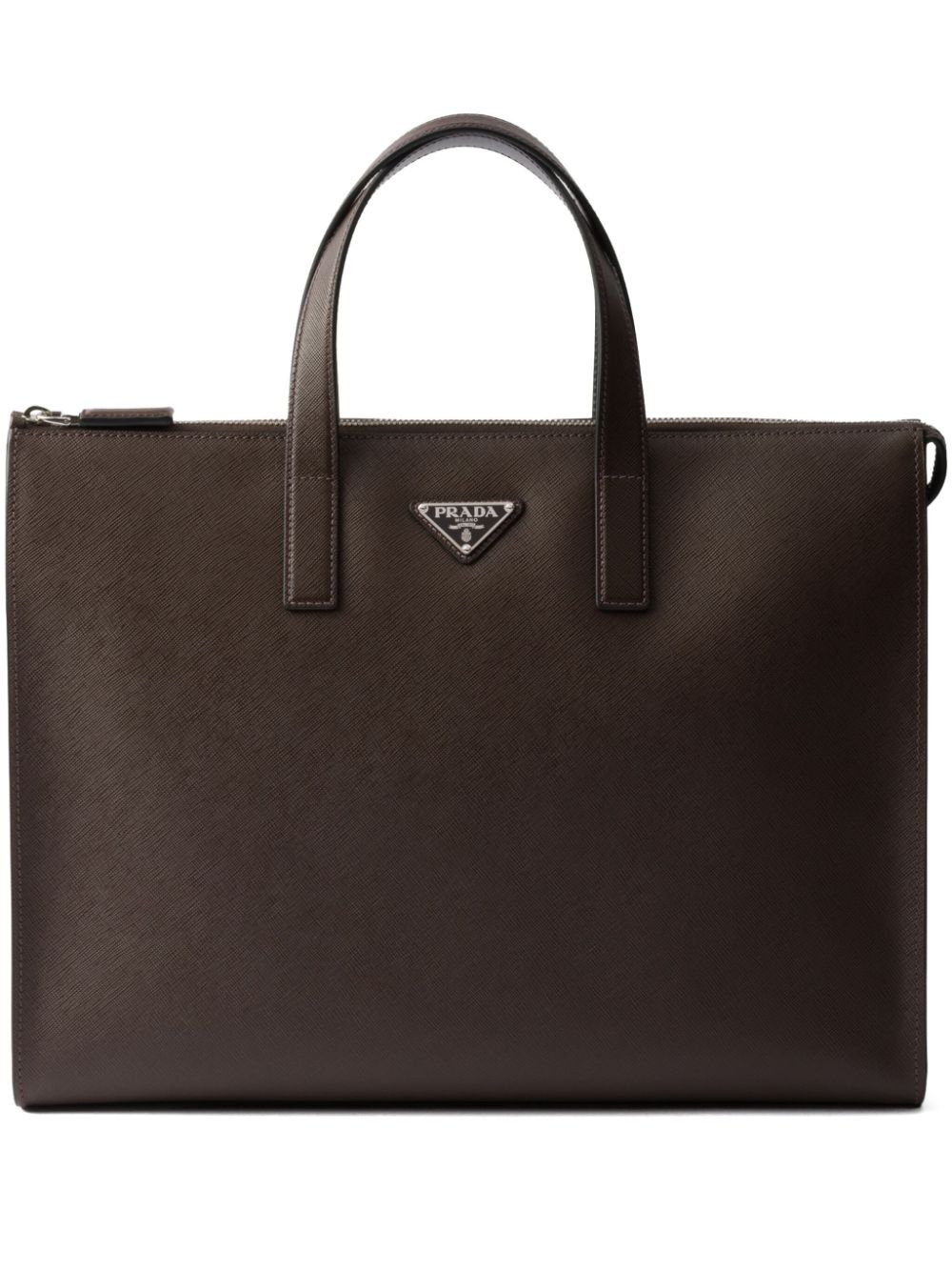 Prada Leren shopper Bruin