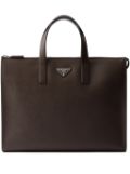 Prada leather tote bag - Brown