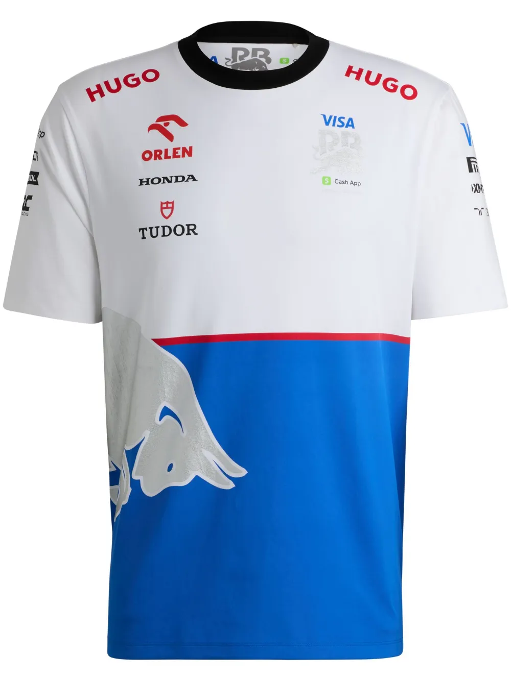 うれしいコラボ！【Hugo Boss】×Racing Bulls Tシャツ HUGO x Racing Bulls T-shirt | White | FARFETCH BN